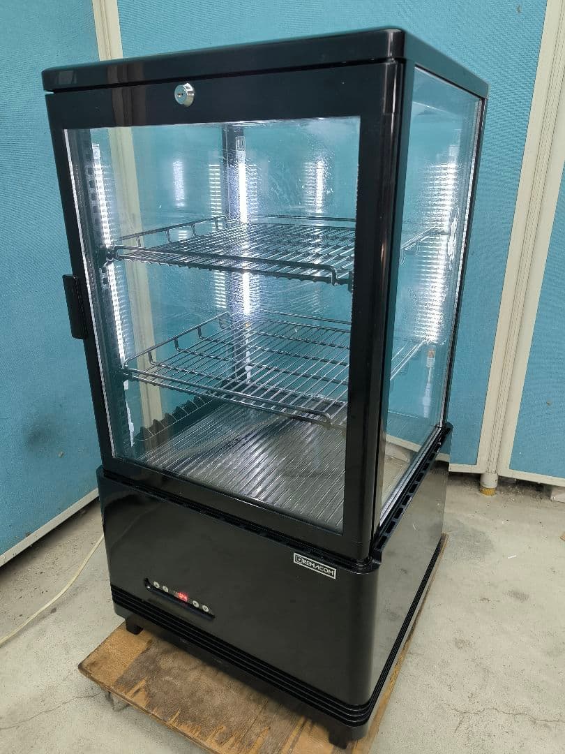 レマコム　4面ガラス 冷蔵ショーケース 卓上型 63L R4G-63SLB