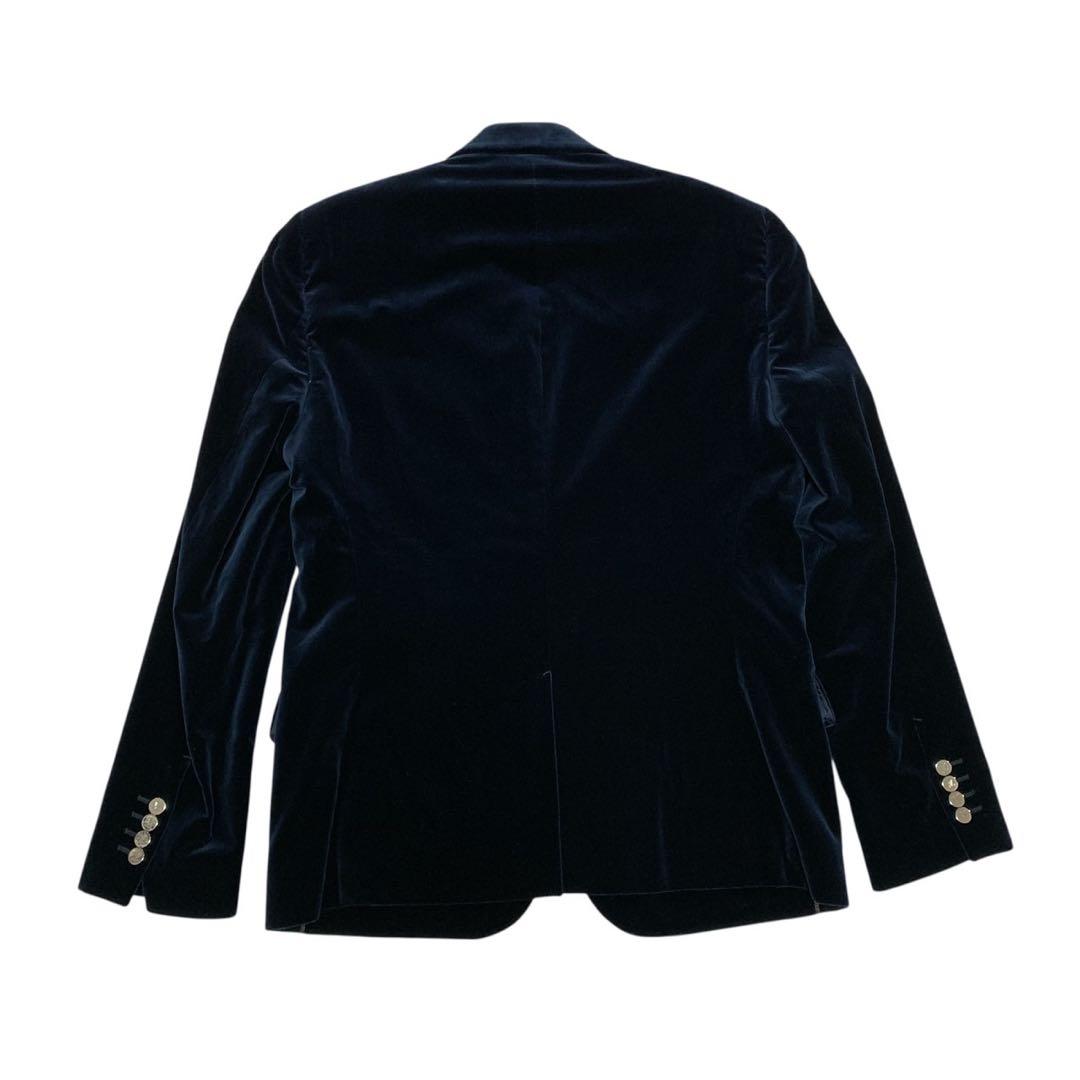【新品】ルイヴィトン テーラードジャケット ベルベット ネイビー 50 M〜L