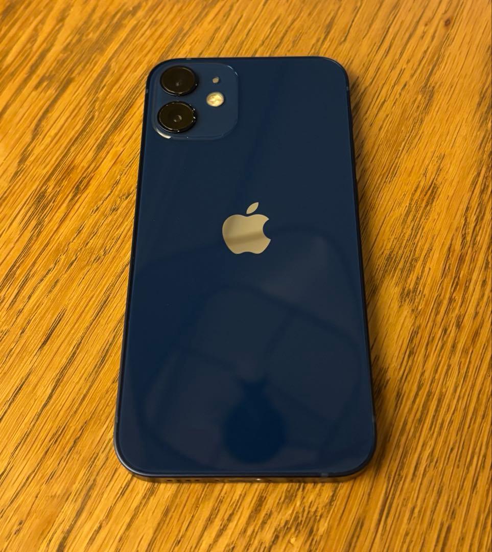 Apple iPhone 12 mini ディープブルー 本体 傷なし
