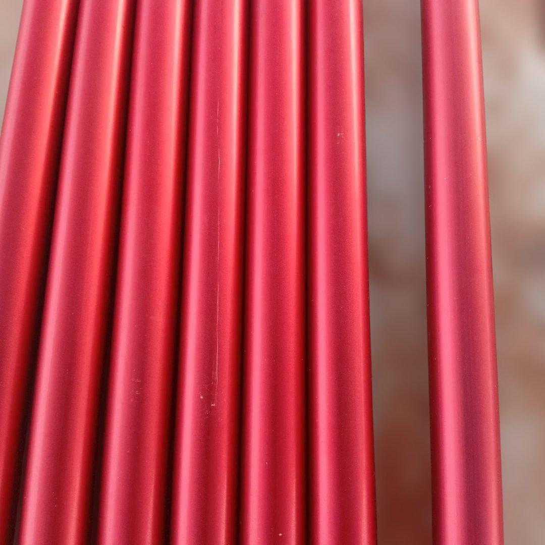 【良品】スノーピーク ウイングポール レッド 240cm×2セット