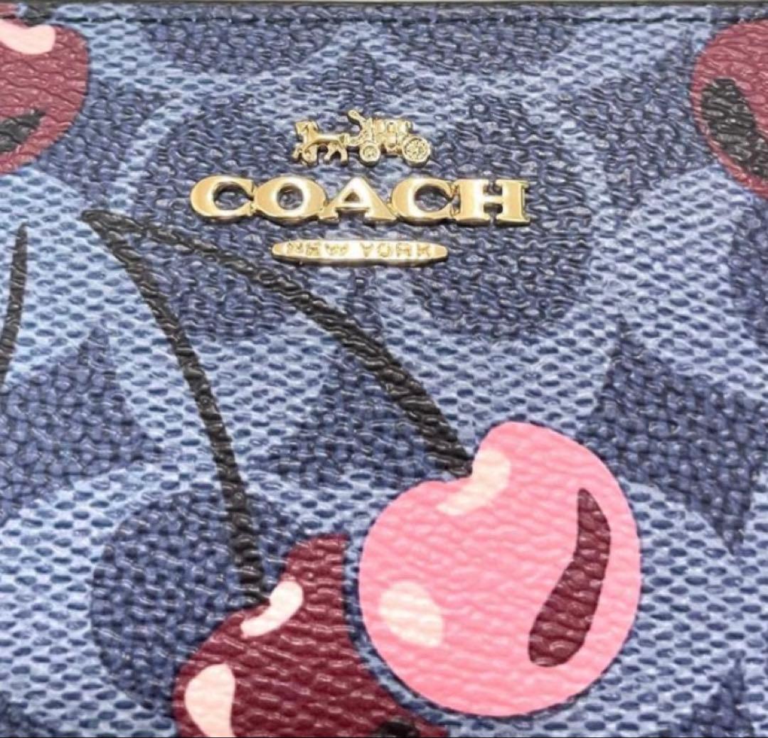 COACH チェリー柄 長財布 CZ328