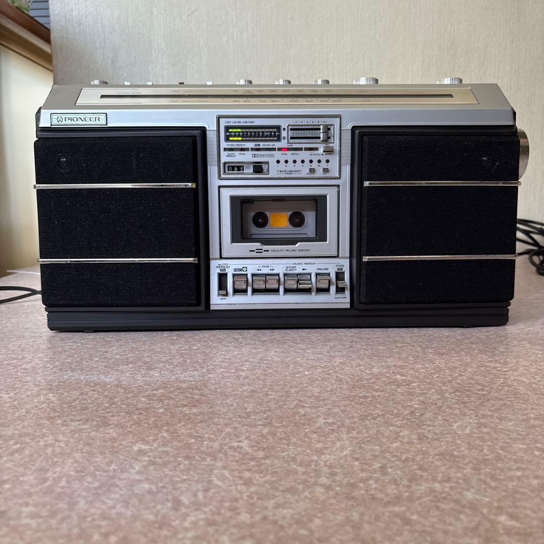 ジャンク　レア品　PIONEER パイオニア ラジカセ SK-95 昭和レトロ