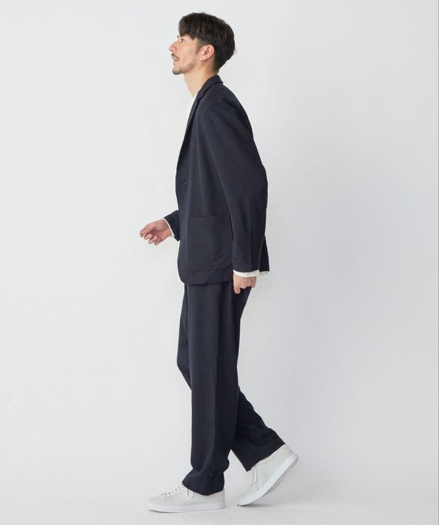 SHIPS ソフト ストレッチツイルセット アップ（ジャケット+イージーパンツ）