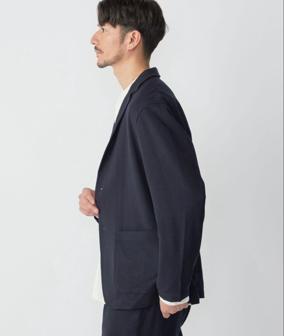 SHIPS ソフト ストレッチツイルセット アップ（ジャケット+イージーパンツ）