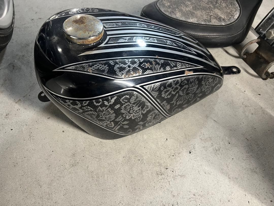 スティード400 社外タンク　カスタムペイント