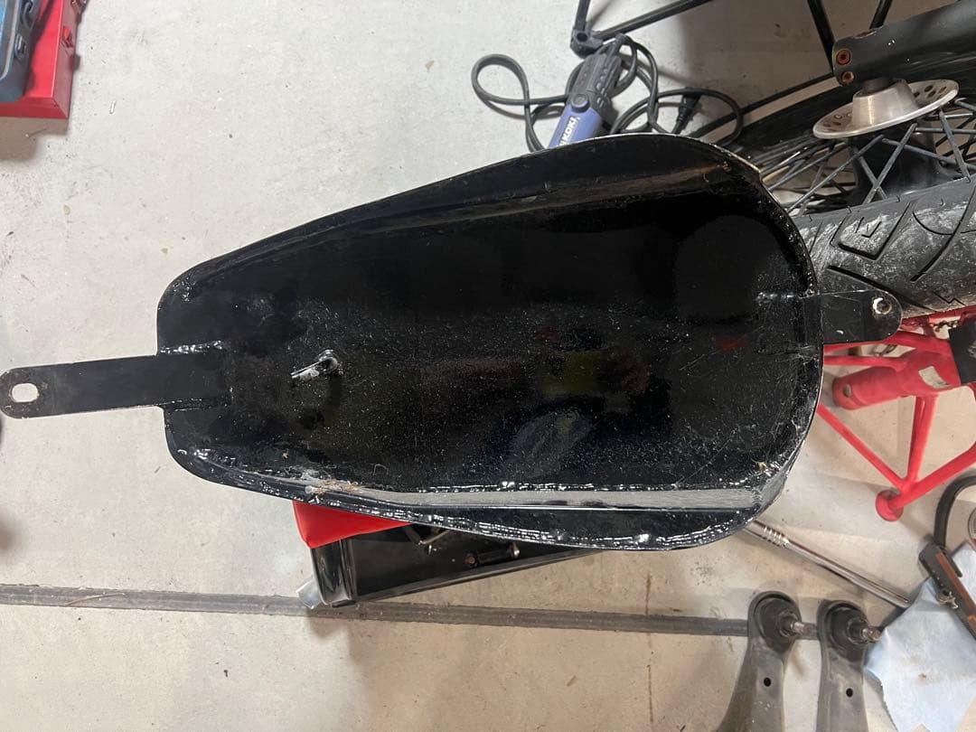 スティード400 社外タンク　カスタムペイント