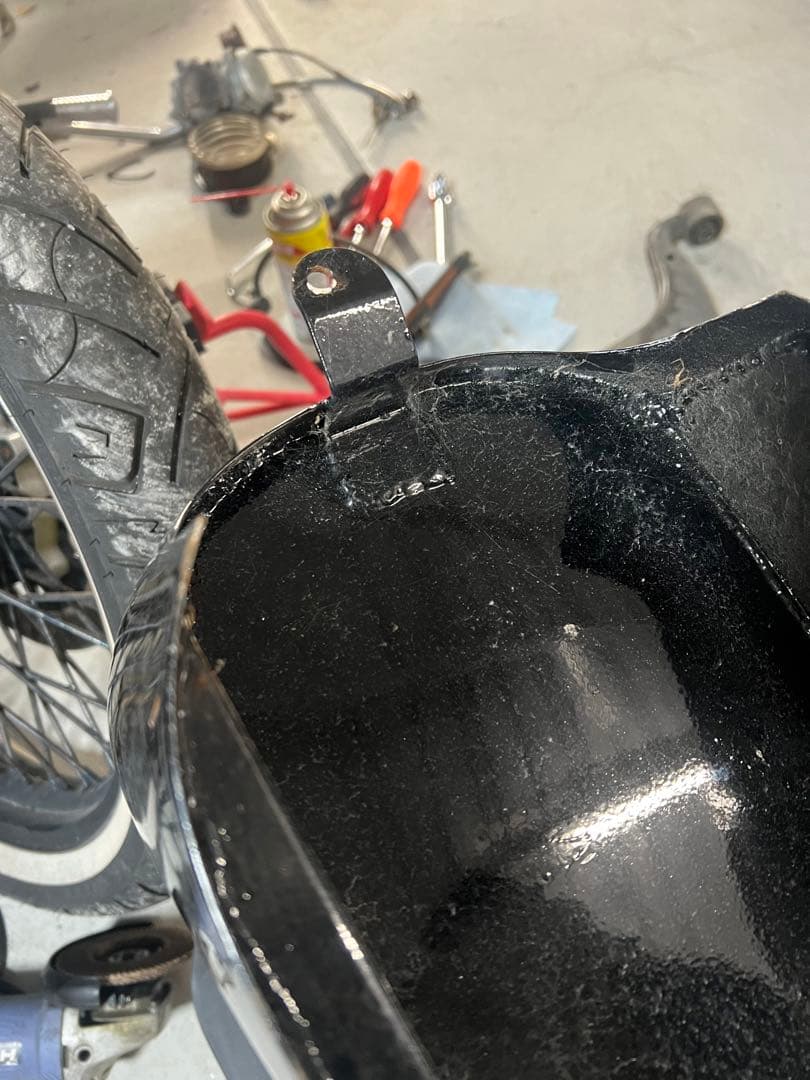 スティード400 社外タンク　カスタムペイント