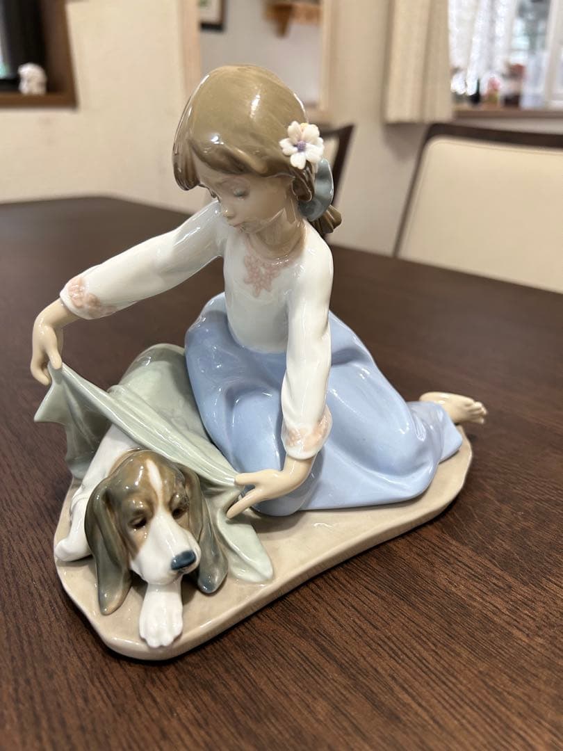 リヤドロ　風邪をひかないように　美品