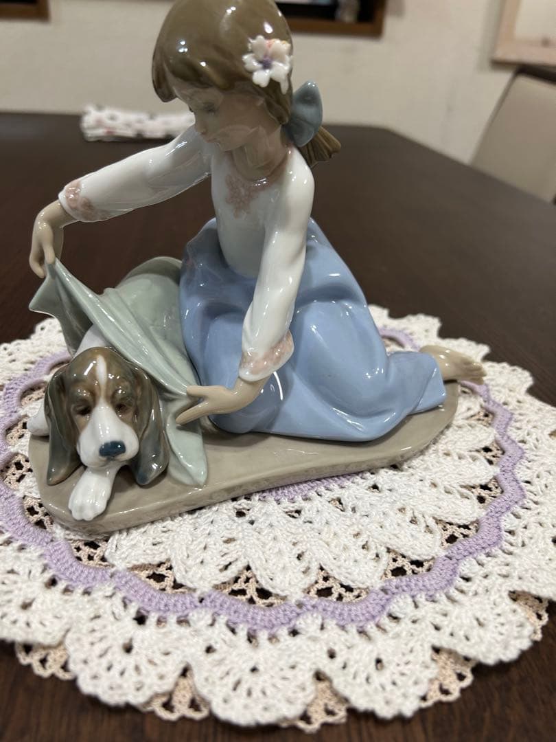 リヤドロ　風邪をひかないように　美品