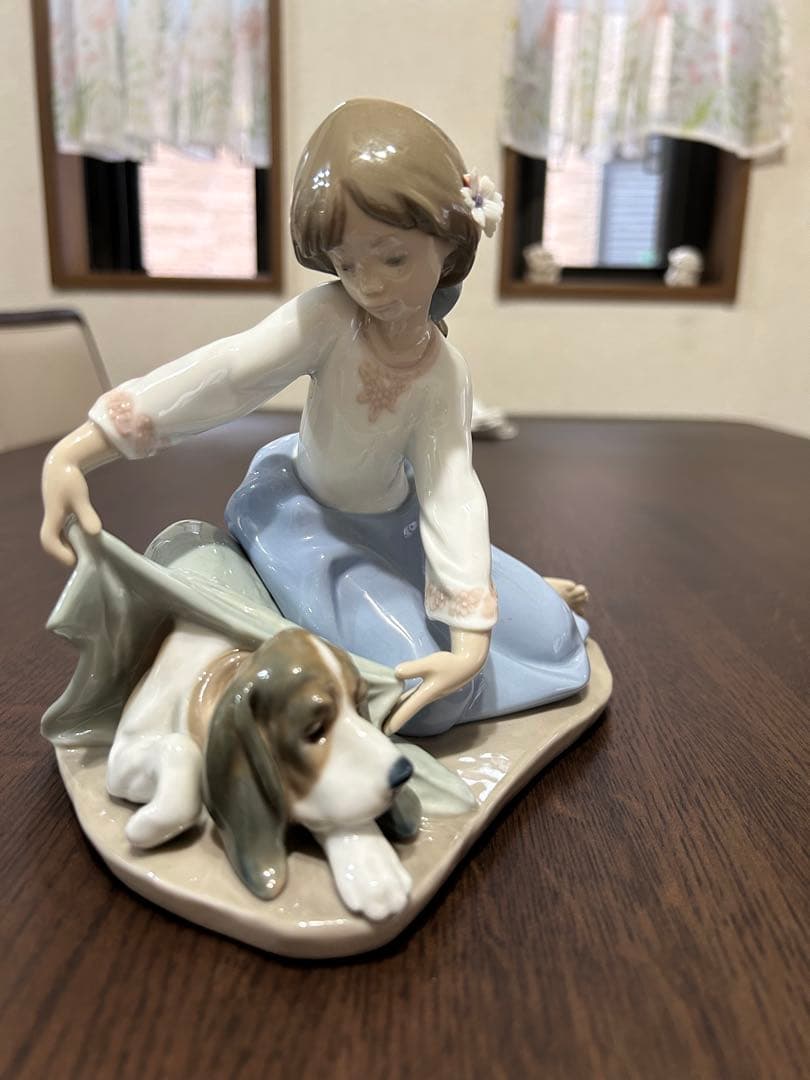 リヤドロ　風邪をひかないように　美品