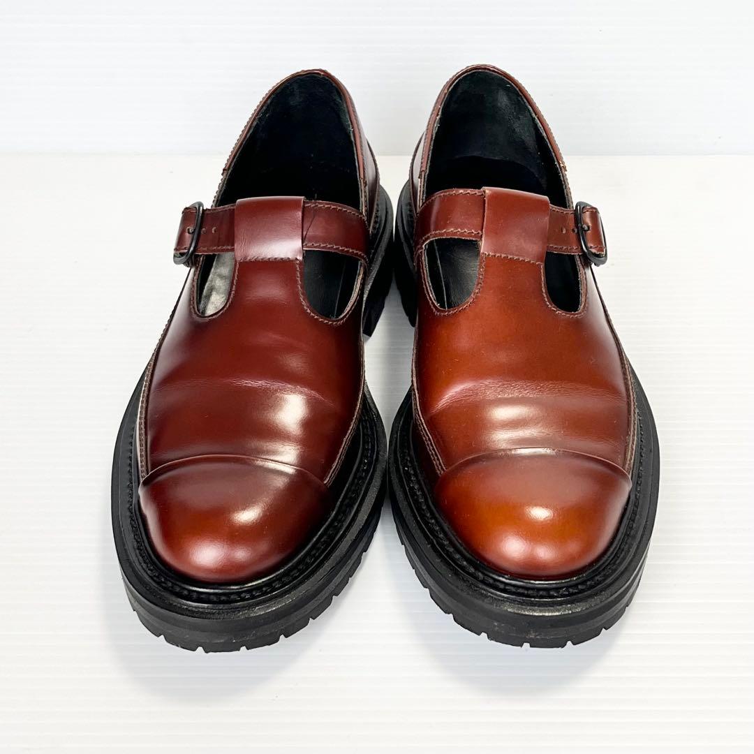 美品✨ HEREU ローファー Tストラップ ブラウン 24 スペイン