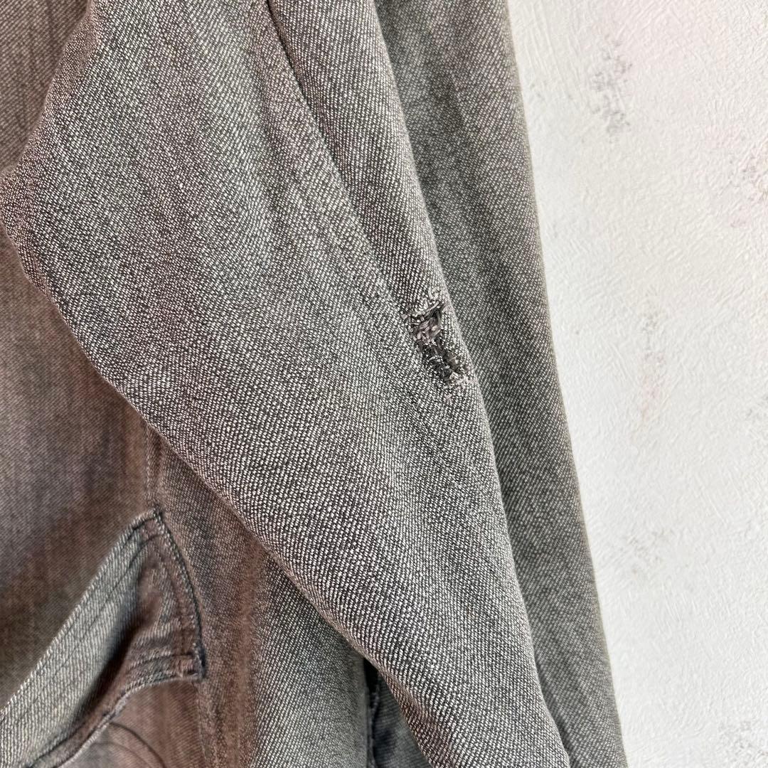 【1940s】アトリエコート ブラックシャンブレー 襤褸 ユーロ フランス