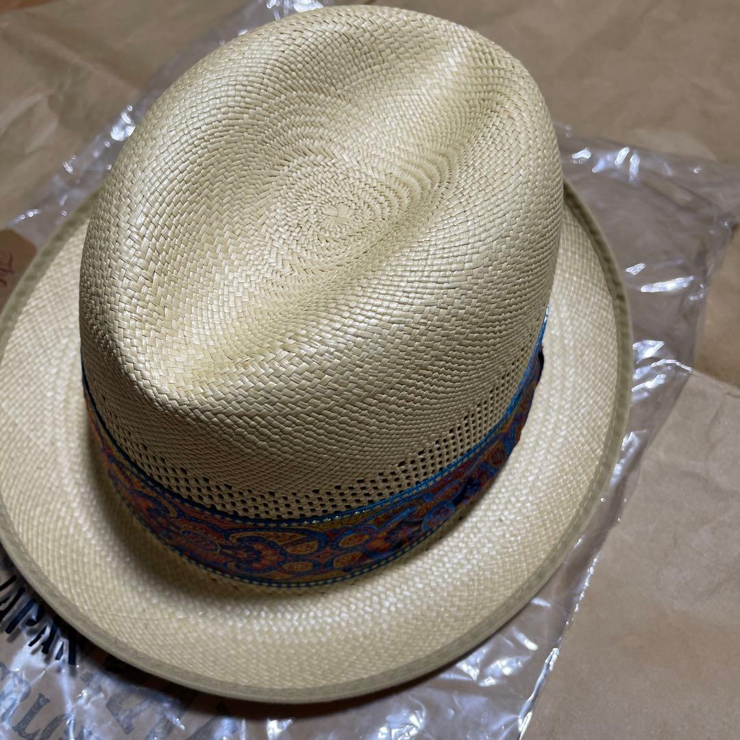 未使用品　テンダーロイン　ペイズリー柄 パナマ　ハット