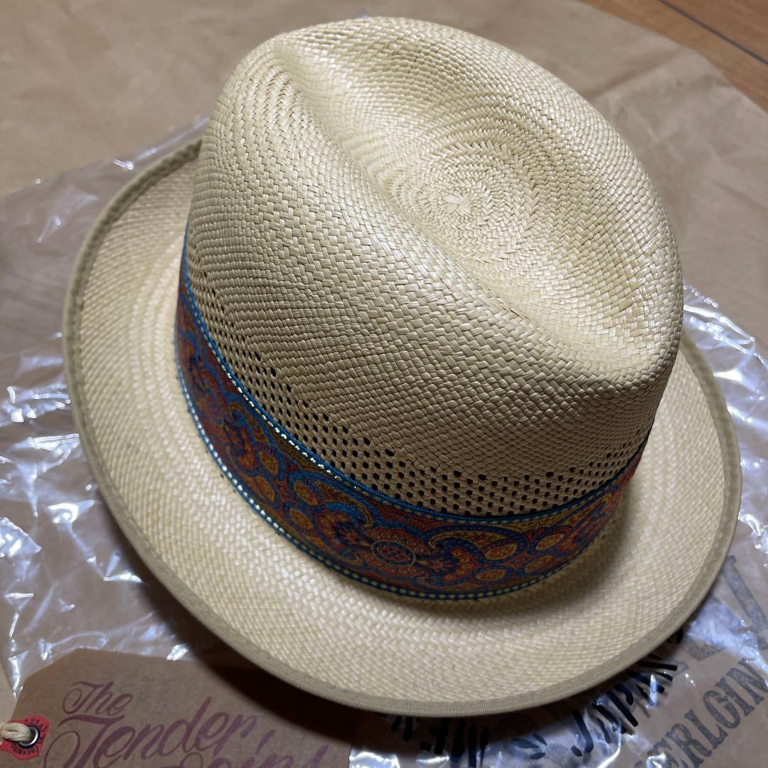 未使用品　テンダーロイン　ペイズリー柄 パナマ　ハット
