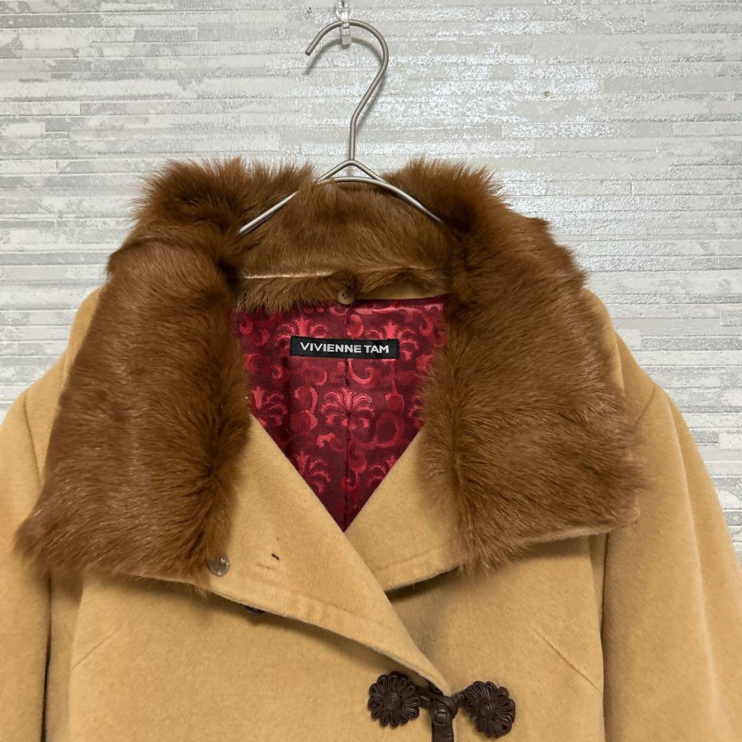 ヴィヴィアンタム ファー取外し可 高級ショートコート　ベージュ