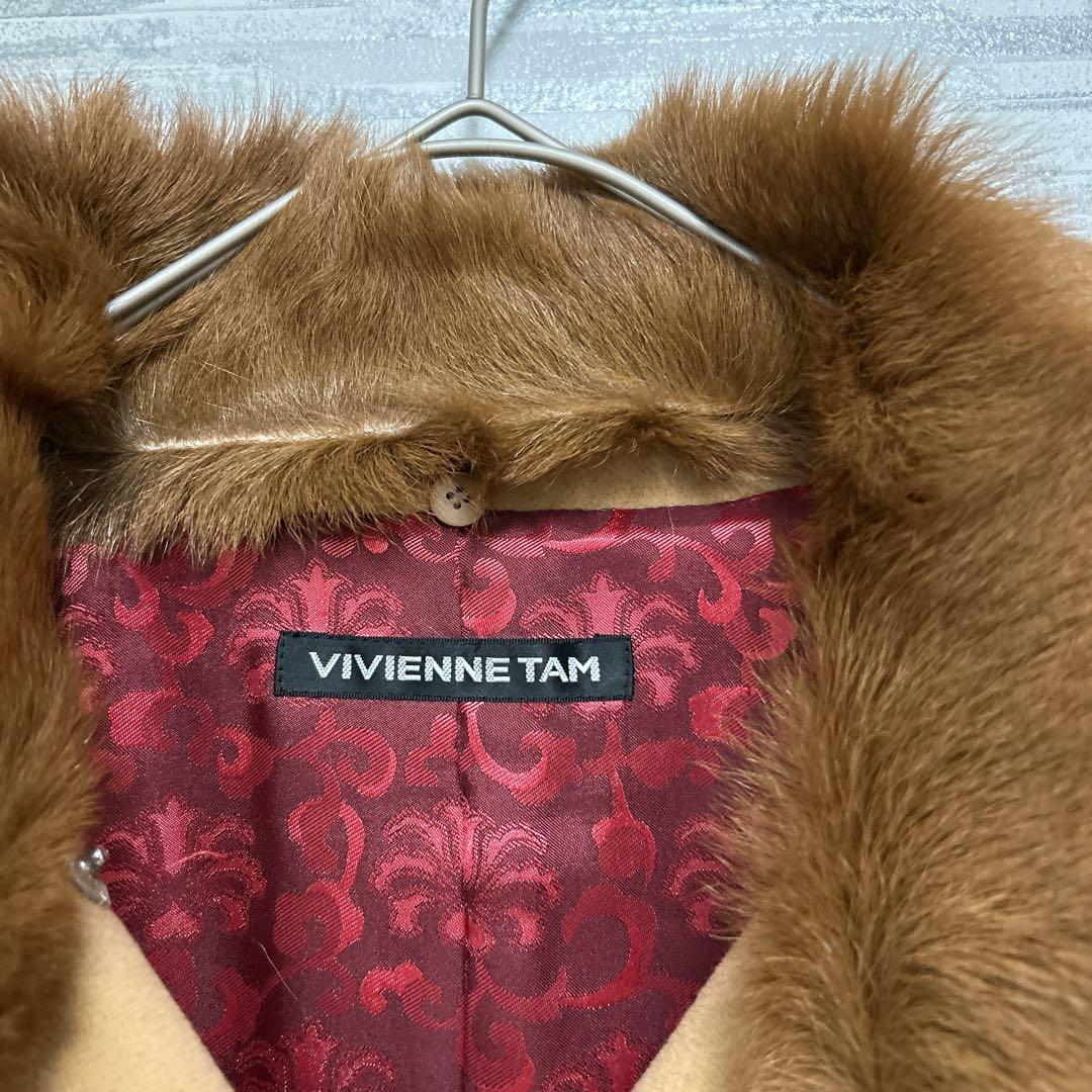 ヴィヴィアンタム ファー取外し可 高級ショートコート　ベージュ