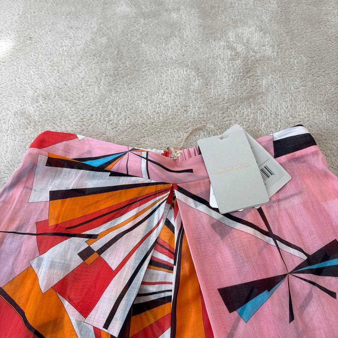 【未使用タグ付き】人気柄　エミリオプッチ　ショートパンツM 綿　ウエストゴム