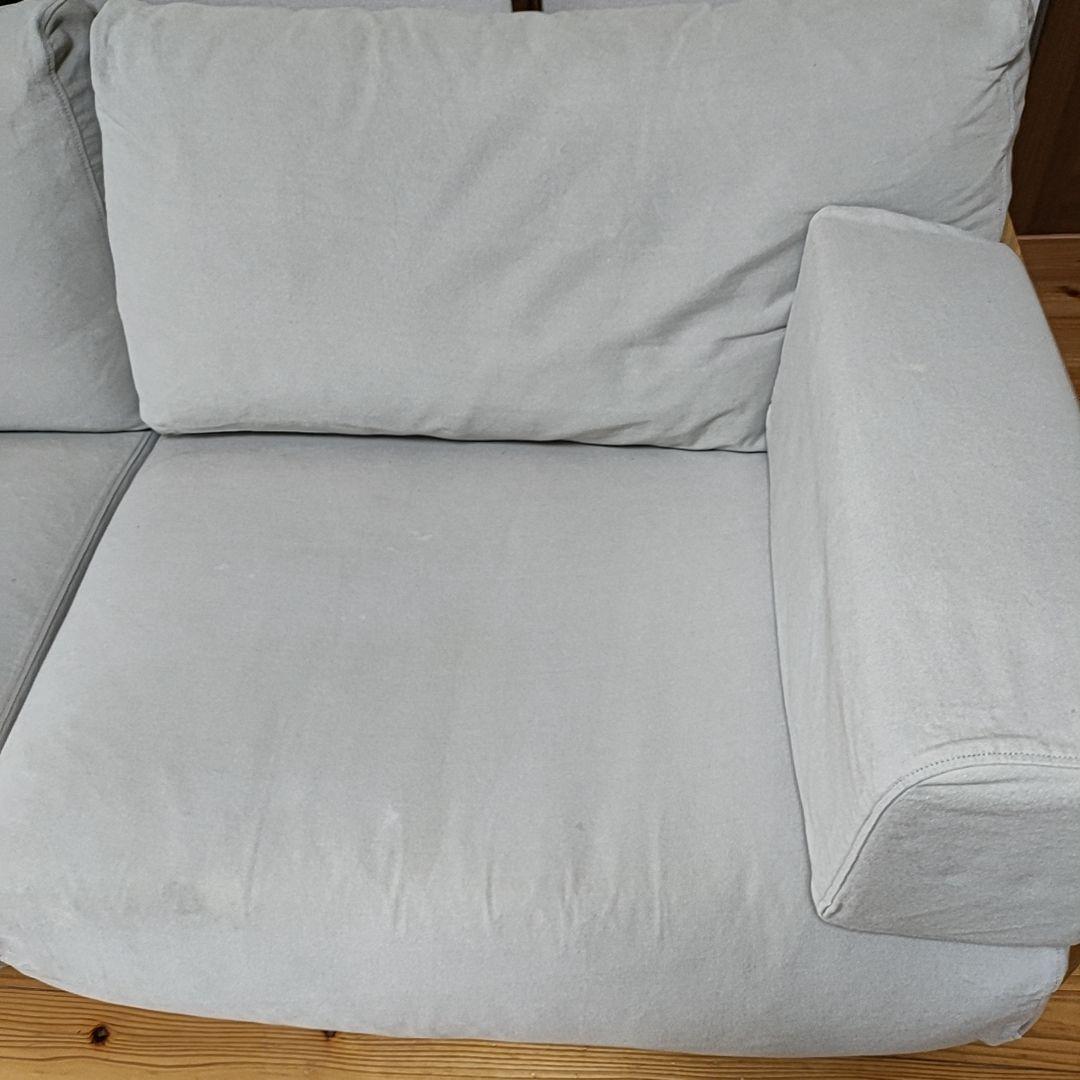 6/27までの出品です！無印良品 木製ソファ オーク材 突板2.5 シーター