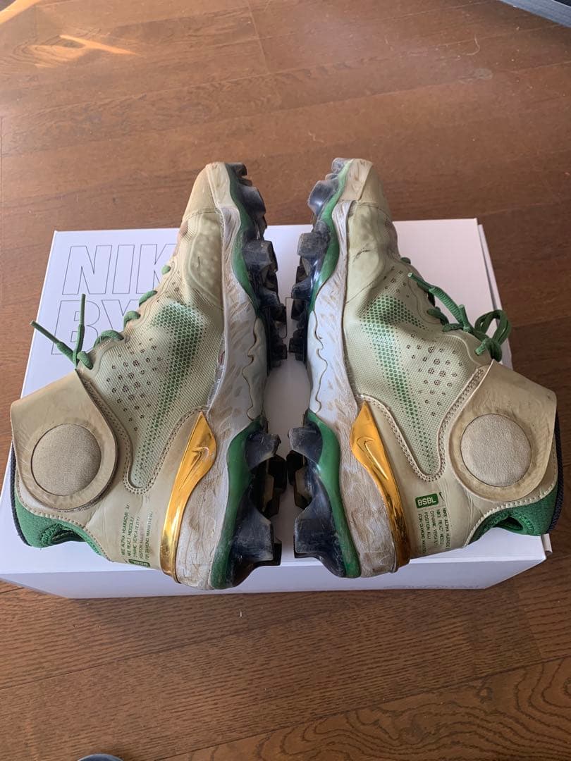 【最終値下】ナイキ NIKE オーダースパイク グリーン系 27cm