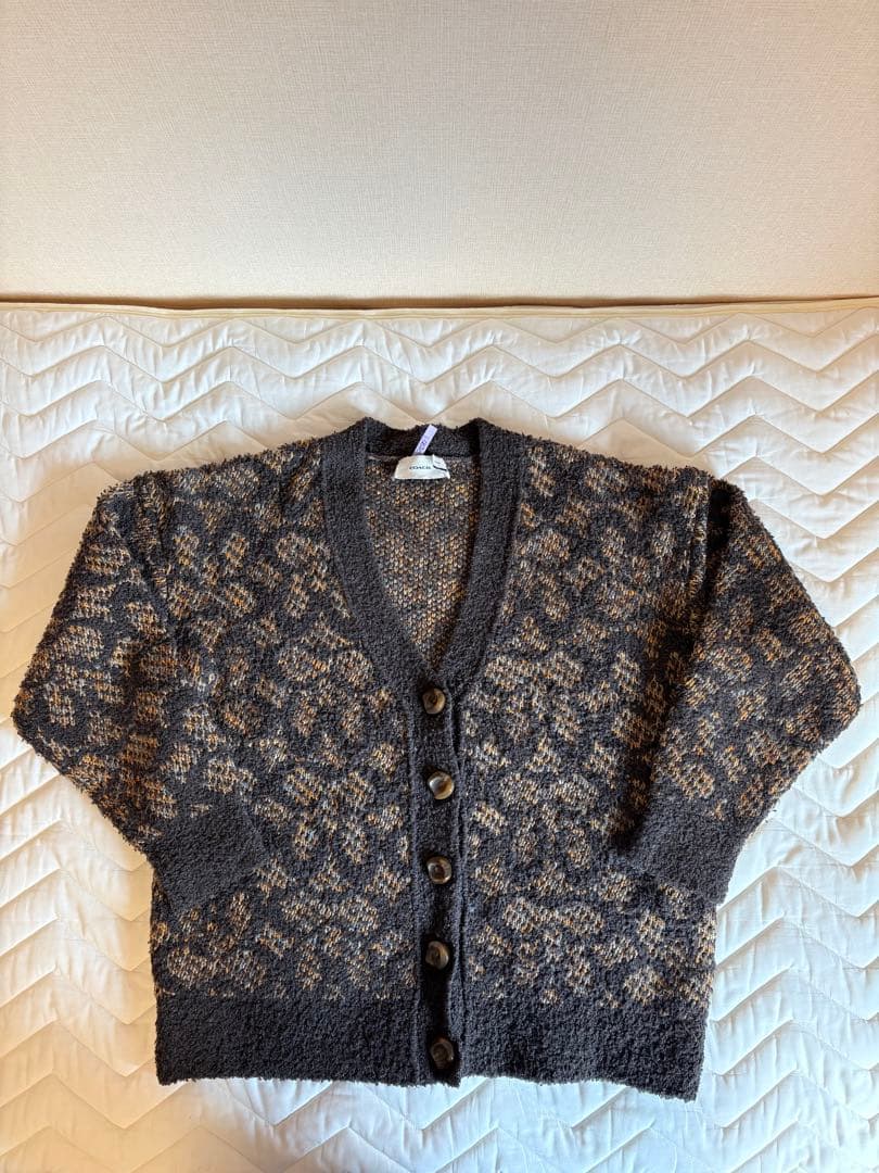 COACH ボタン付きニットカーディガン　オーバーサイズ