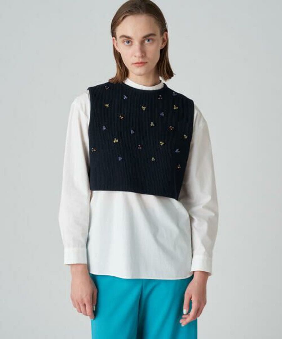 Ballsey Tomorrowland リリヤーンビーズ ショートベスト