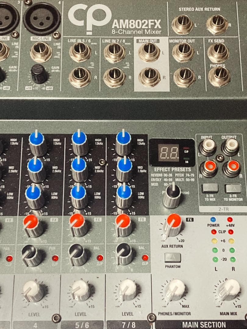 [美品] CP AM802FX 8チャンネルミキサー