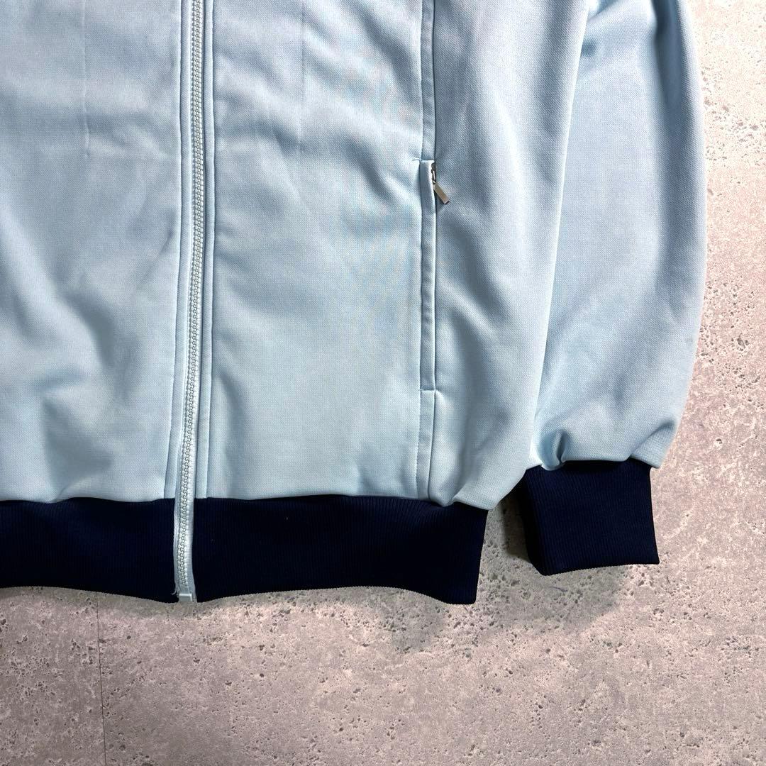 【美品】CLUB adidas デサント製トラックジャケット 6号 青 紺 XL