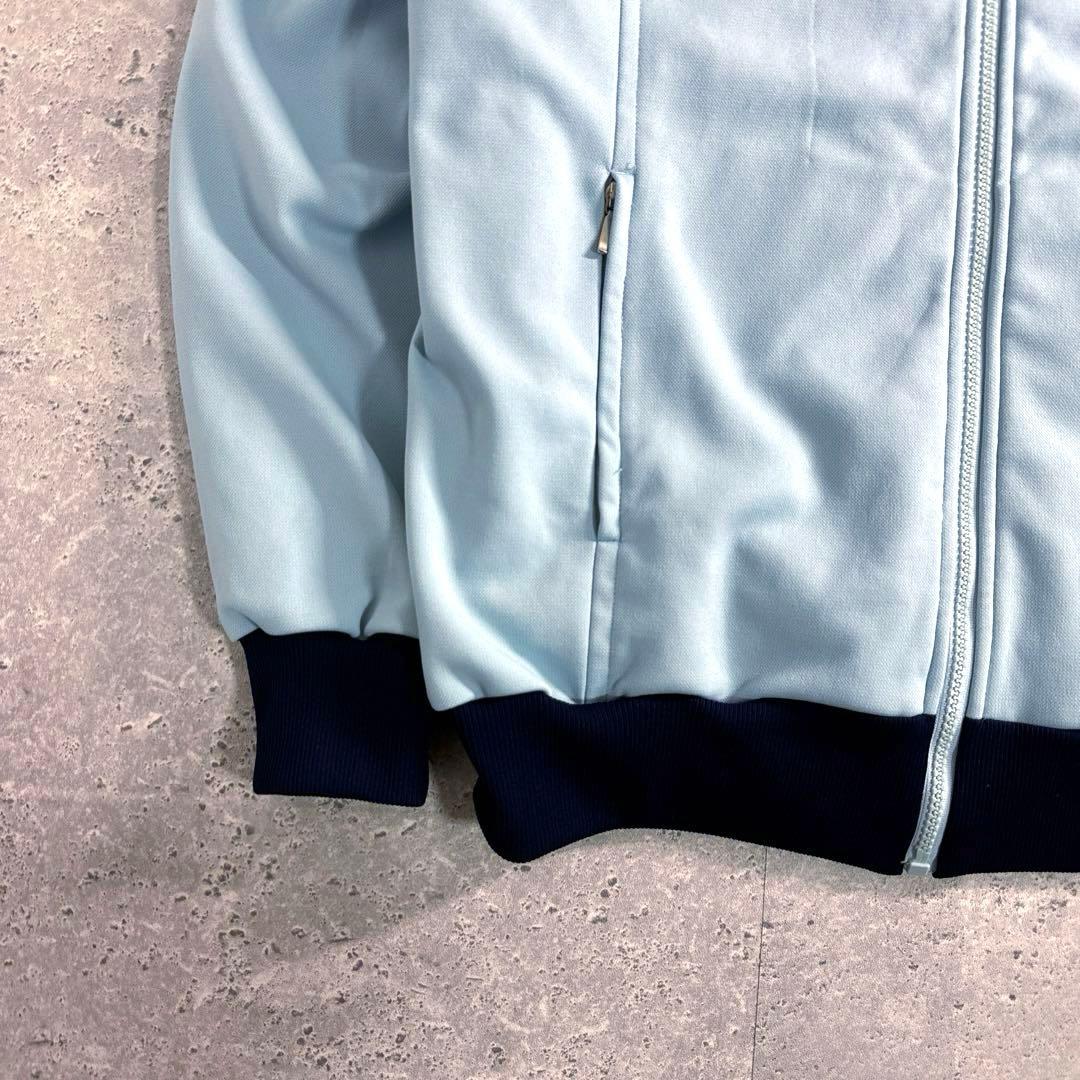 【美品】CLUB adidas デサント製トラックジャケット 6号 青 紺 XL