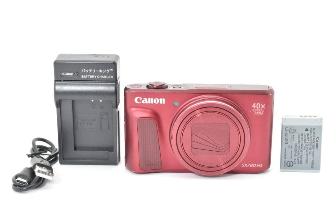 【美品】 Canon PowerShot SX720 HS レッド #95