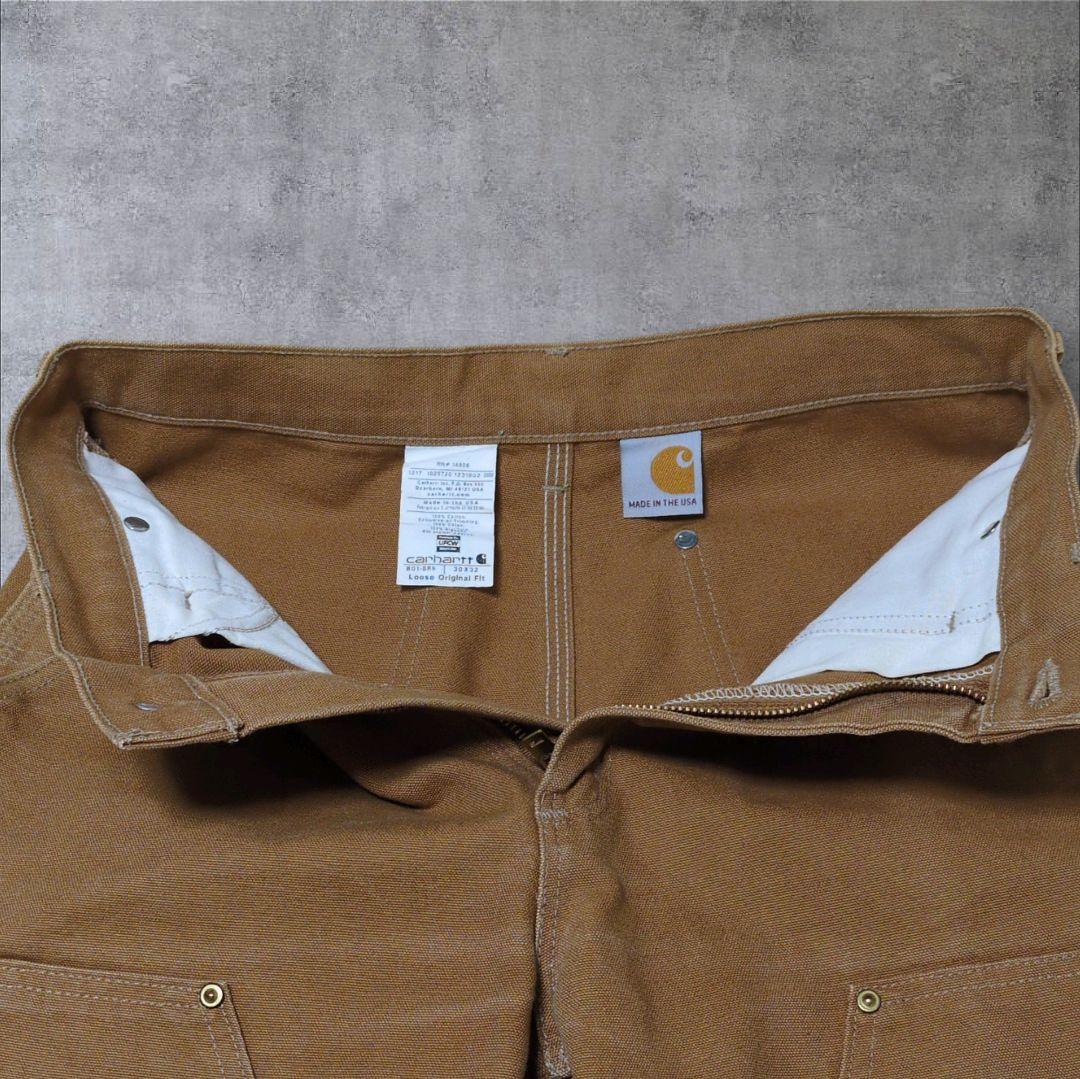 Carhartt ダブルニー USA製 ダック地 B01 ワークパンツ 30