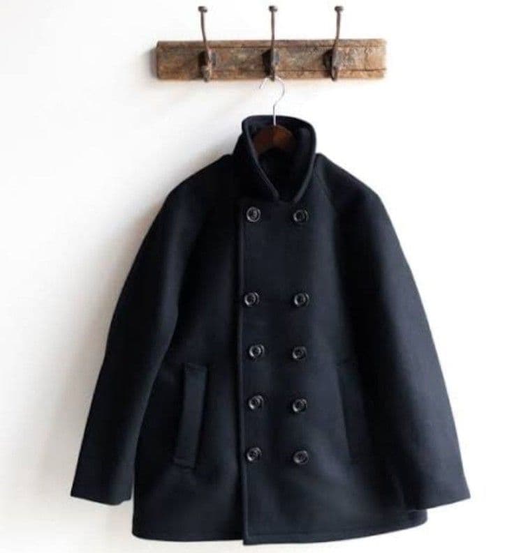 【nisica】WOOLメルトン Pコート ユニセックスMサイズ