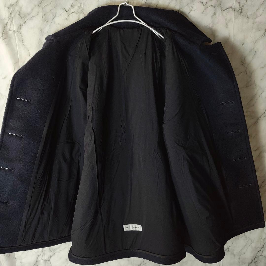 【nisica】WOOLメルトン Pコート ユニセックスMサイズ