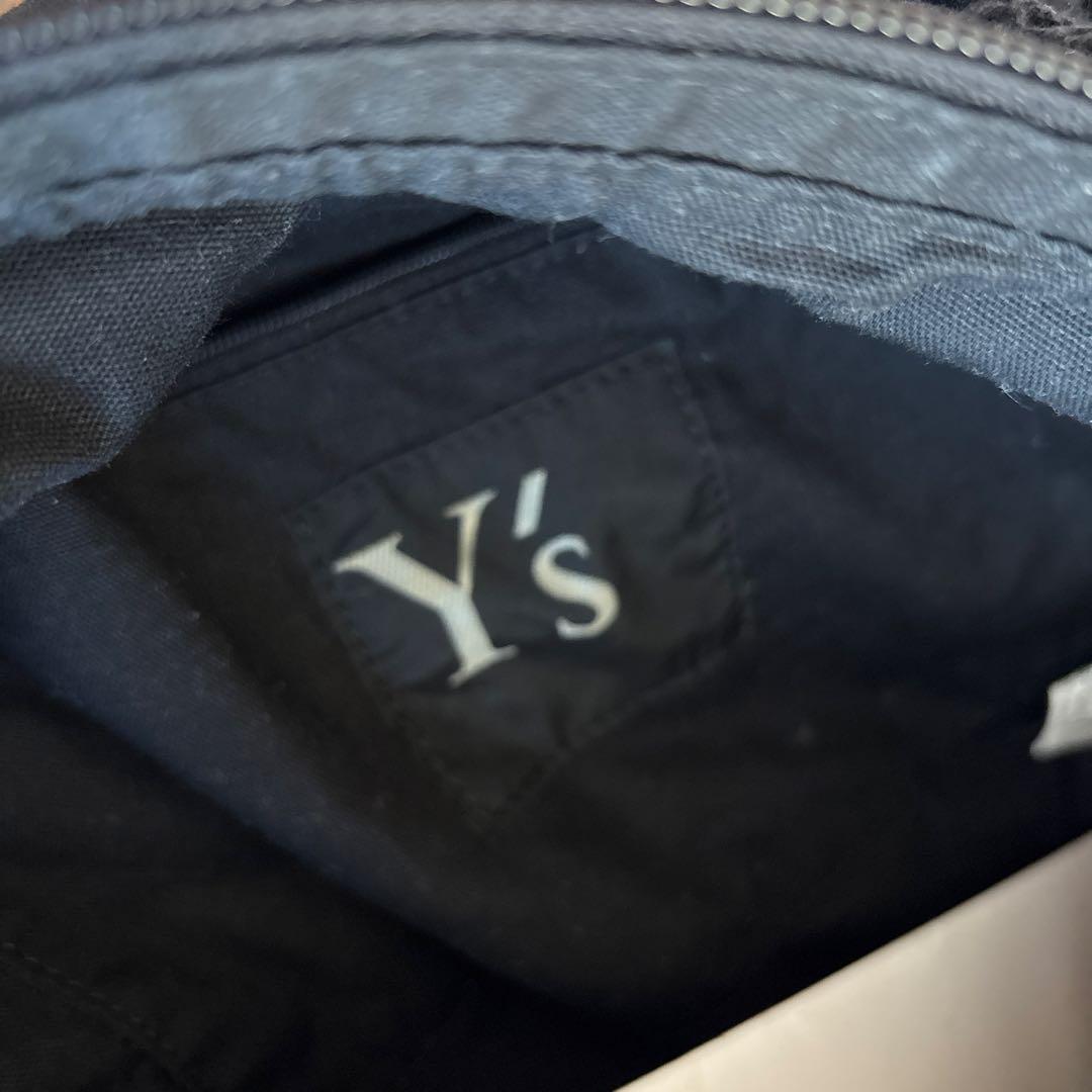 Y's ヨウジヤマモト　ショルダーバッグ　ブラック　黒　エンブロイダリー