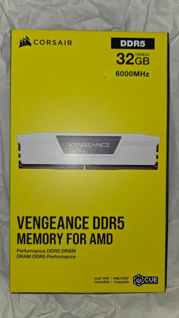 CORSAIR DDR5-6000MHz 32GB ホワイトモデル