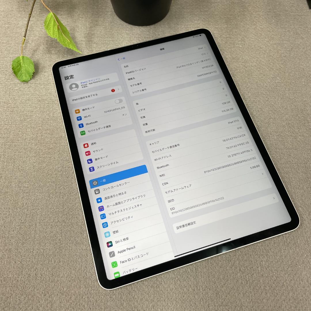 iPad Pro 12.9インチ（第4世代）128GB