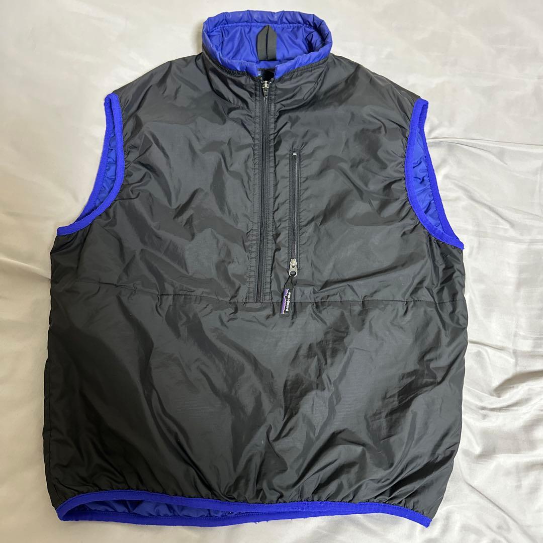 C*o様 Patagonia パタゴニア パフボールベスト プルオーバー 黒/青