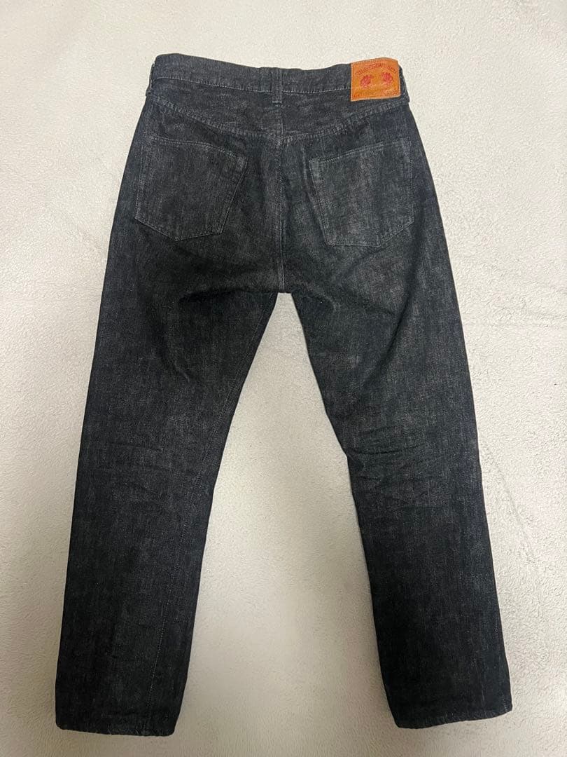 【極上品】フルカウント 1101BK W30 ブラックデニム セルビッチ