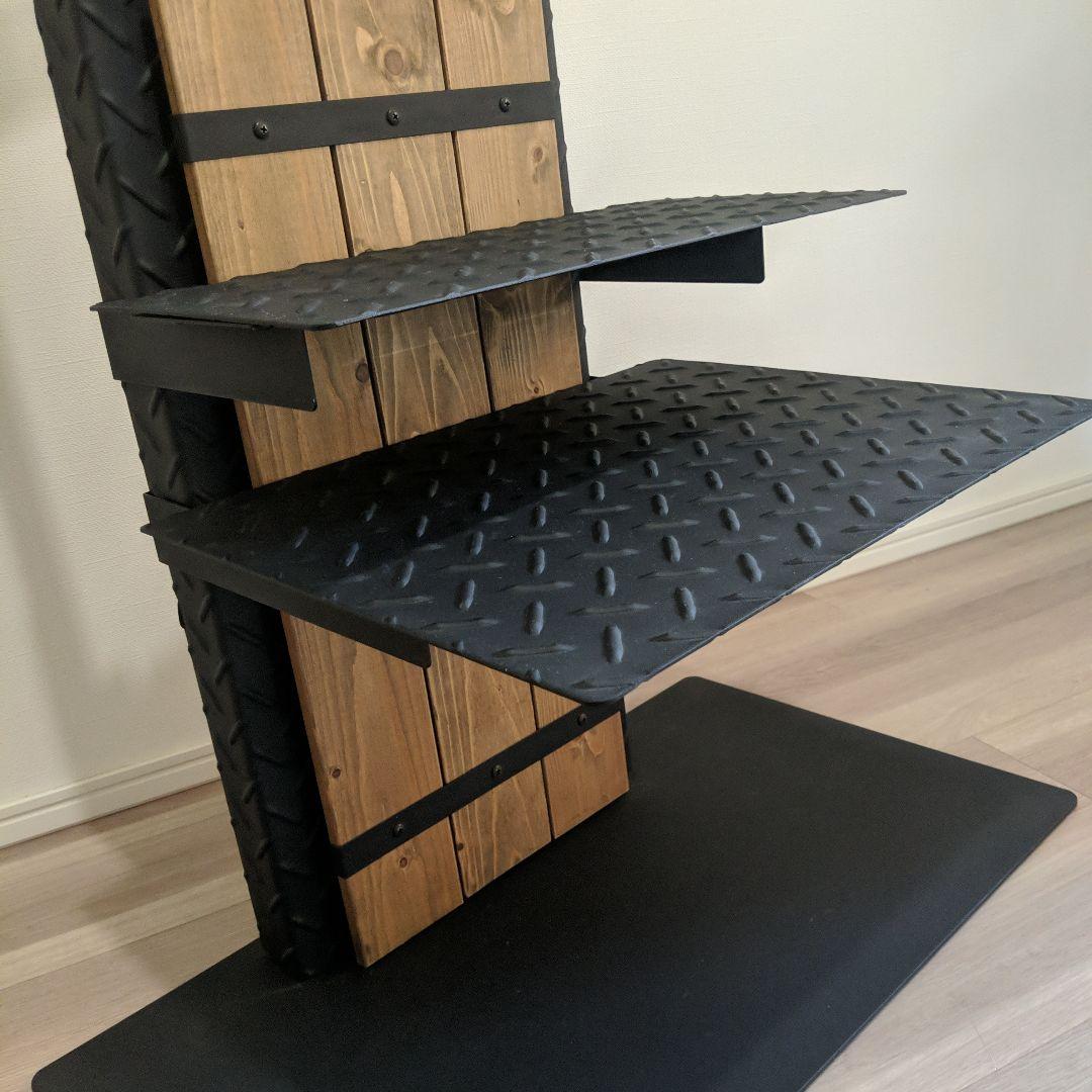 壁寄せスタンド　インダストリアル　テレビスタンド