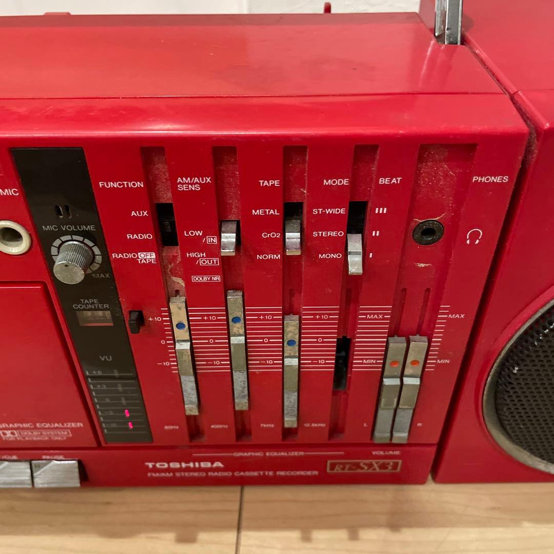 東芝 RT-SX3 FM/AM ステレオラジオ 着脱式 ラジカセ