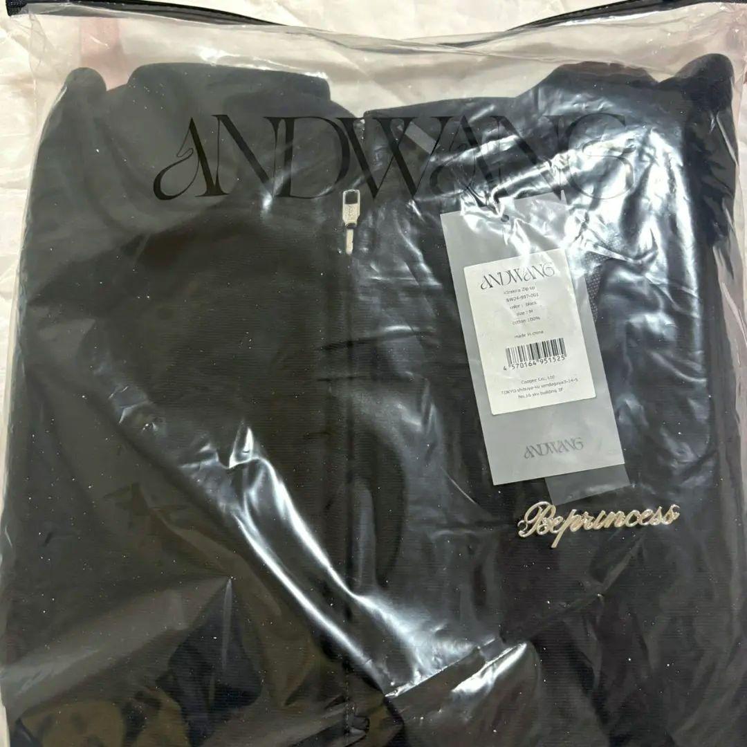 新品未開封 andwang Kirakira zip up BLACK M