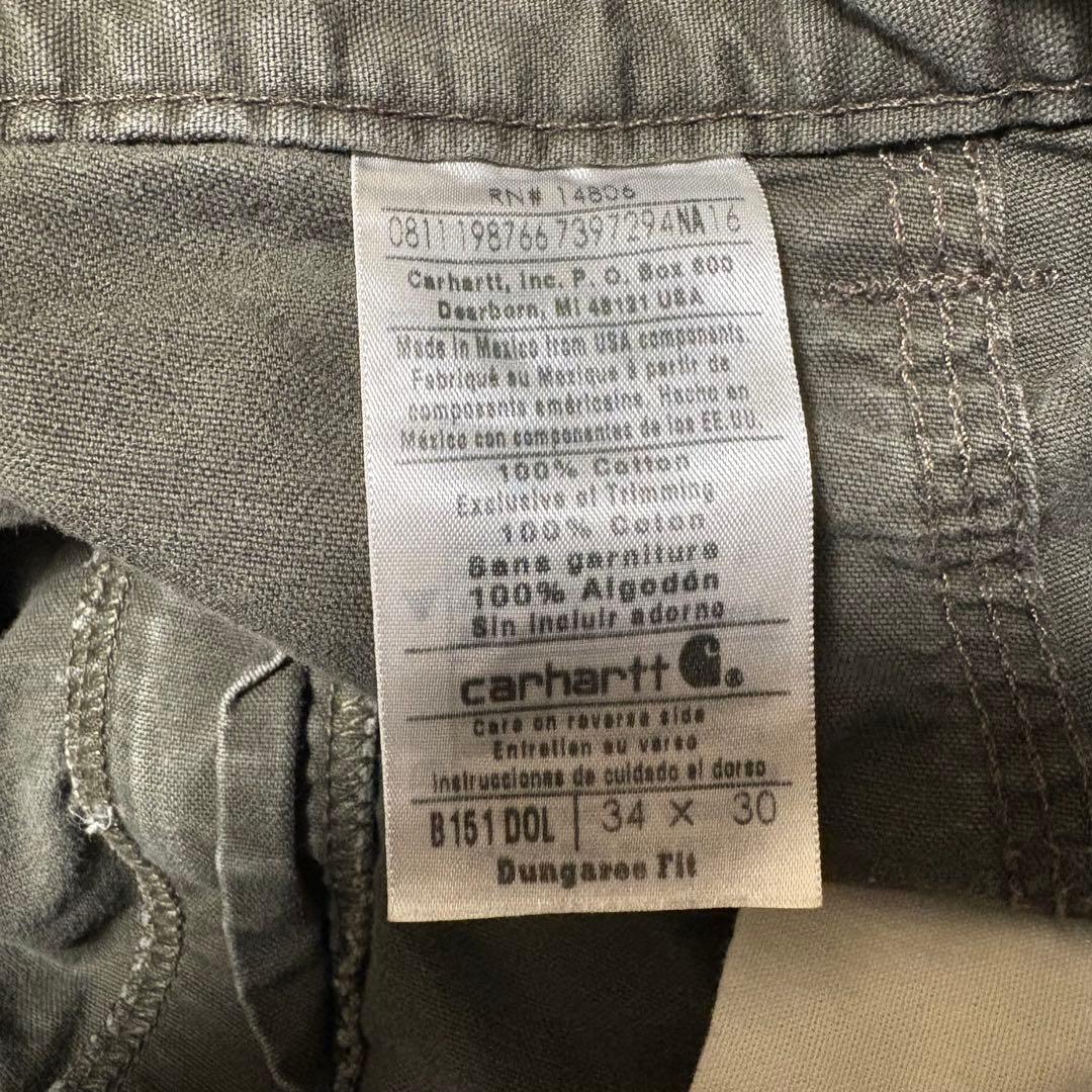 carhartt カーハート　メキシコ製　コットン　カーゴパンツ　34×30