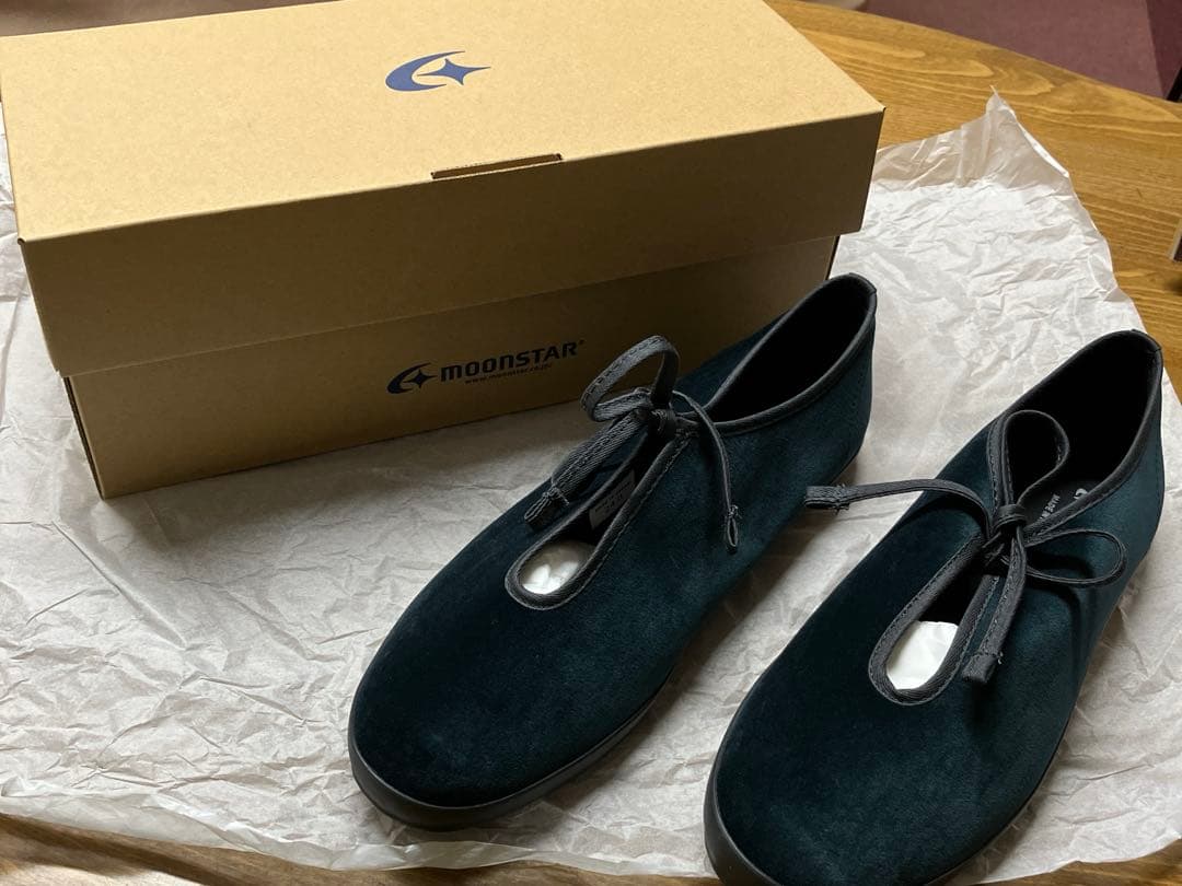 MOONSTAR LITE PRIM W GREEN グリーン フラットシューズ