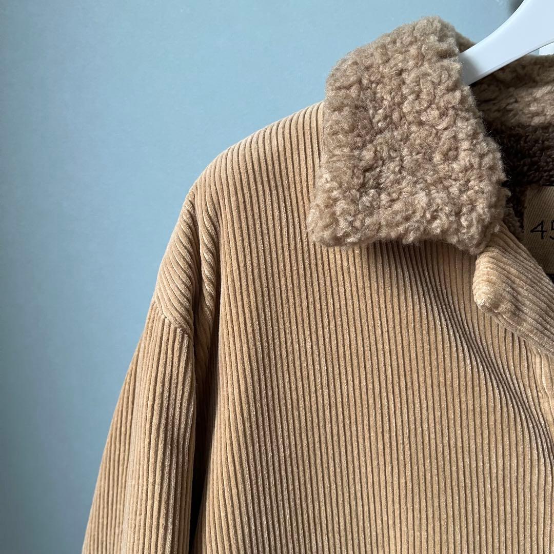 45R コーデュロイ ×ボア カバーオール 未使用、タグ付