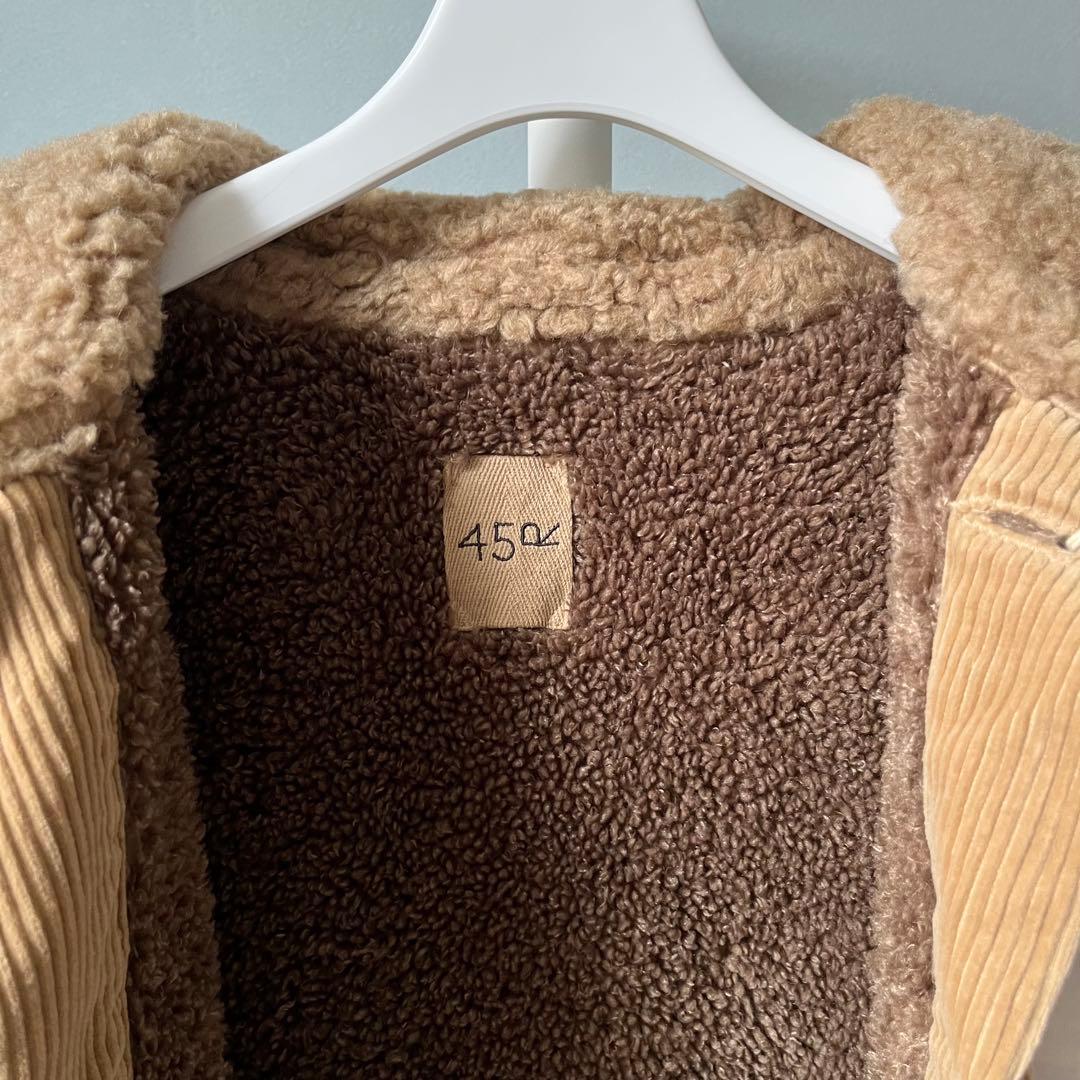 45R コーデュロイ ×ボア カバーオール 未使用、タグ付