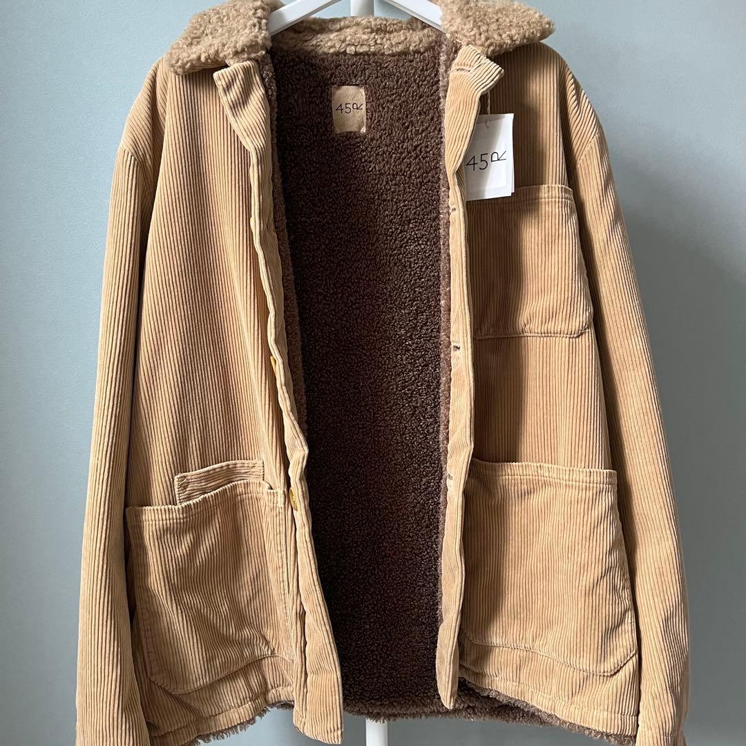 45R コーデュロイ ×ボア カバーオール 未使用、タグ付