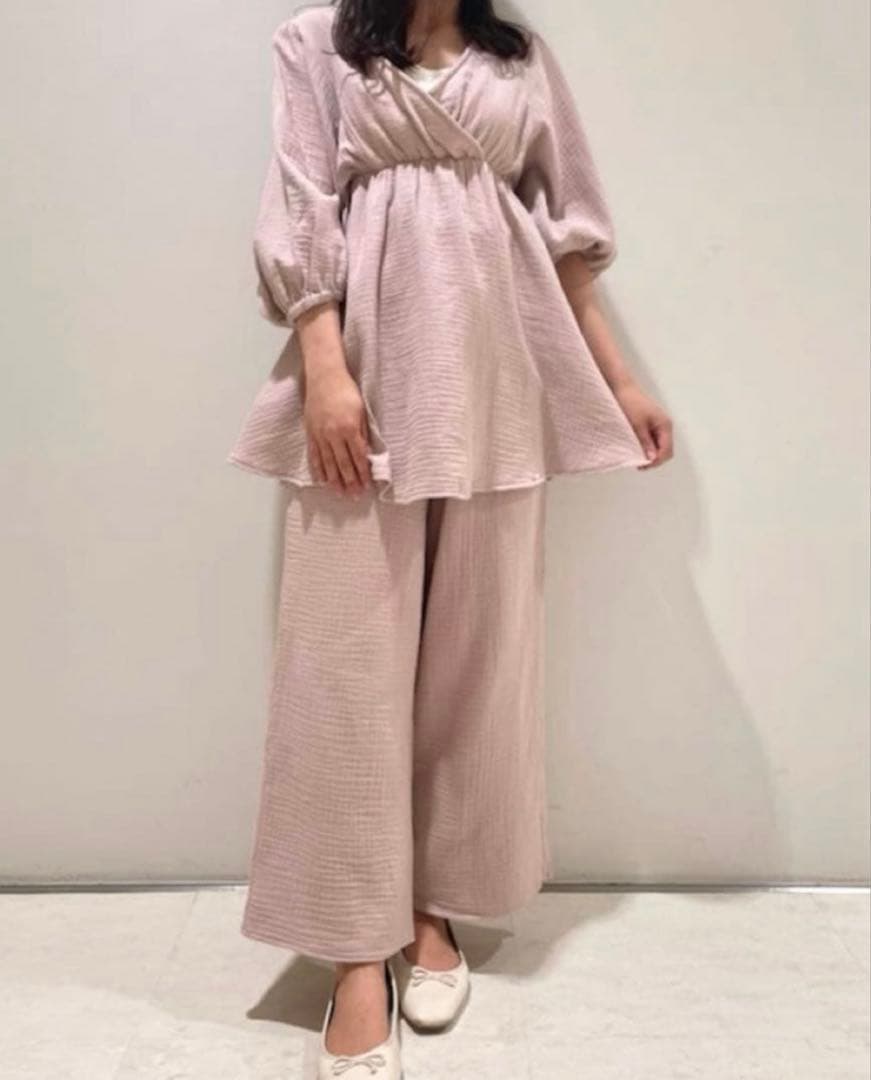 gelato pique ジェラートピケ　マタニティガーゼカシュクールプルオーバ