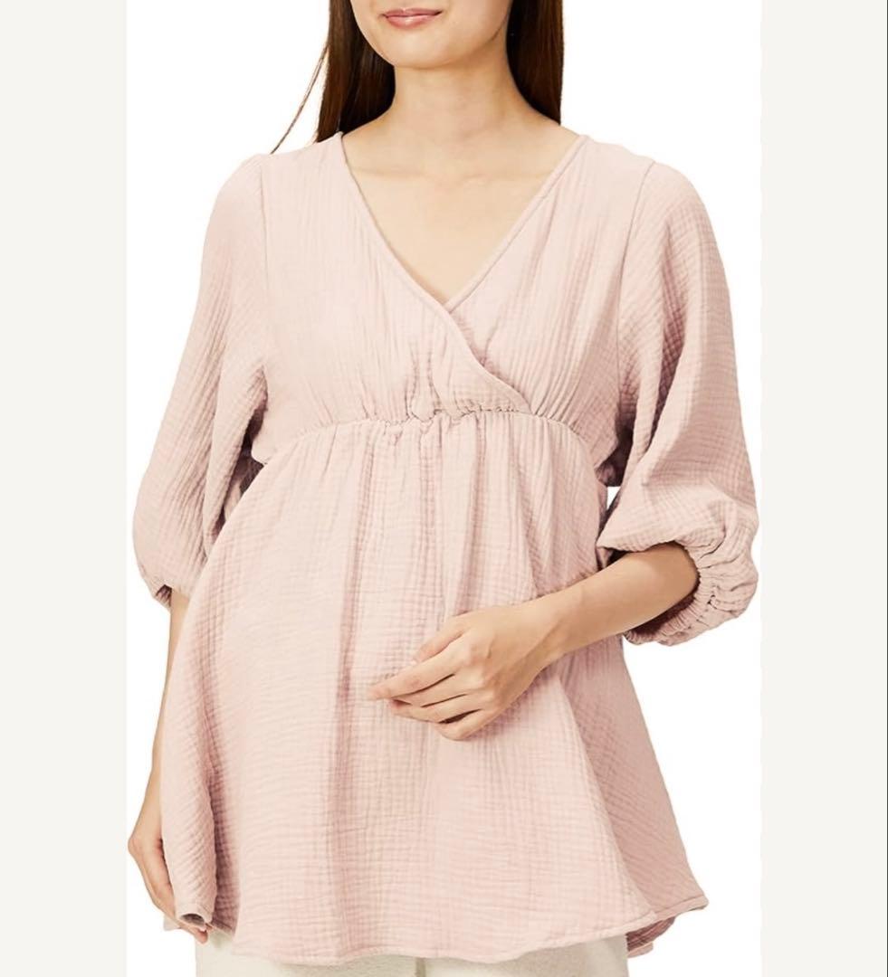 gelato pique ジェラートピケ　マタニティガーゼカシュクールプルオーバ