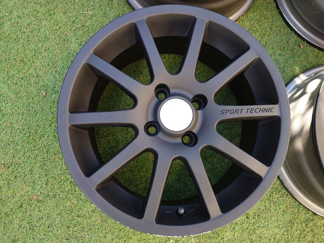 送料込み スポーツテクニック 4H-100 15インチ 6.5J +38 軽カー