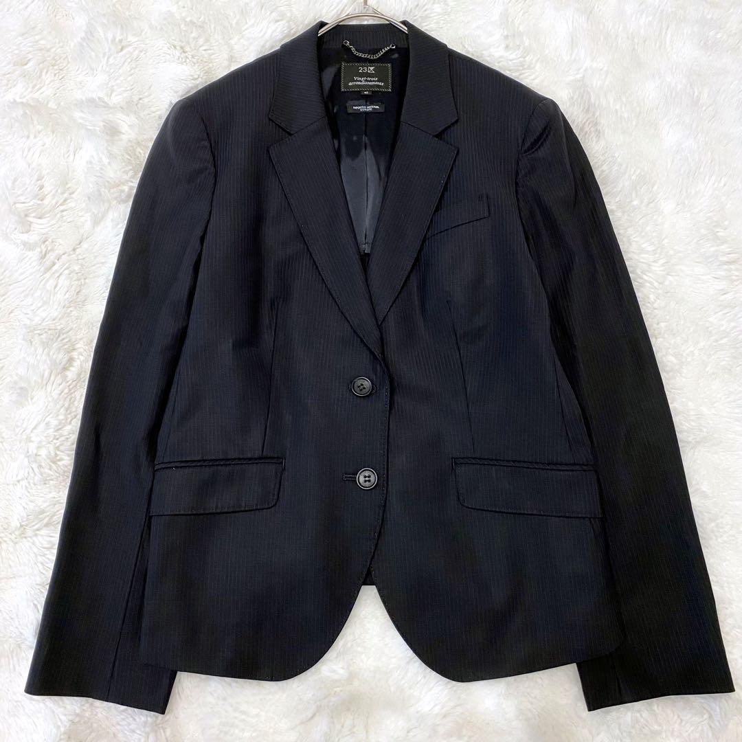 【 ３☆８ 様】23区 ストライプヨーロッパ製高級生地 スカートセットアップ