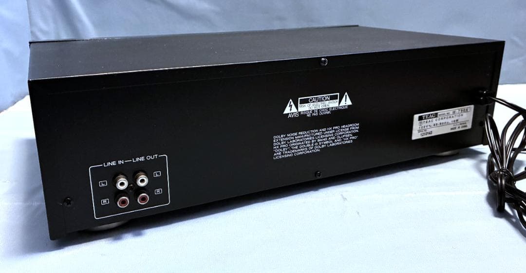 【動作OK！！】　ダブルカセットデッキ　TEAC　ティアック　W-790R　③